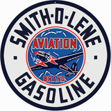 Smith O Lene Gasoline Sign 14 Round