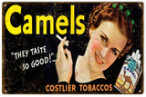 Vintage Camels Cigarette Metal Sign