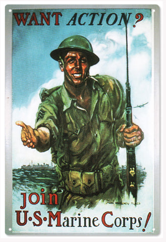 Marines 12x18 Sign
