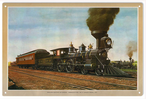 The Midway Railroad Of Canada Metal Sign