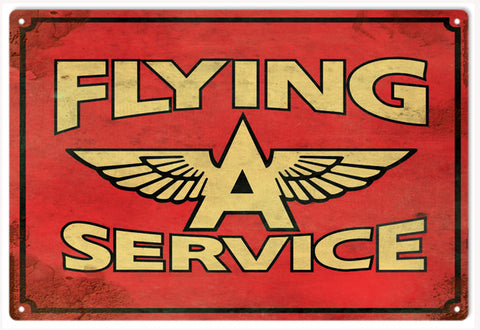 Vintage Flying A Service Sign