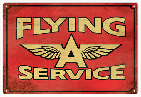 Vintage Flying A Service Sign