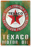Texaco Motor Oil 12x18 sign