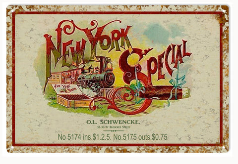 New York Special Cigar sign is 12x18