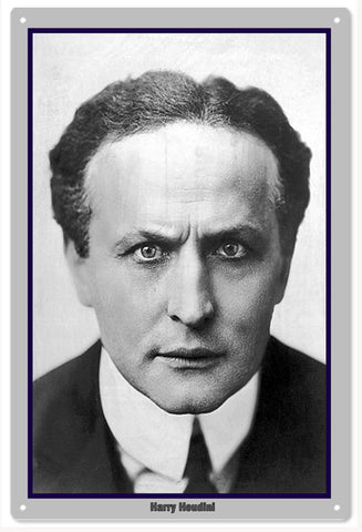 Harry Houdini His Face Sign 12x18 sign