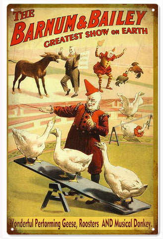 The Barnum & Bailey Greatest Show On Earth Circus Sign