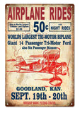 Airplane Rides sign