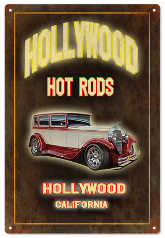 Holly Wood Hot Rod Sign Garage Art 12x18 sign