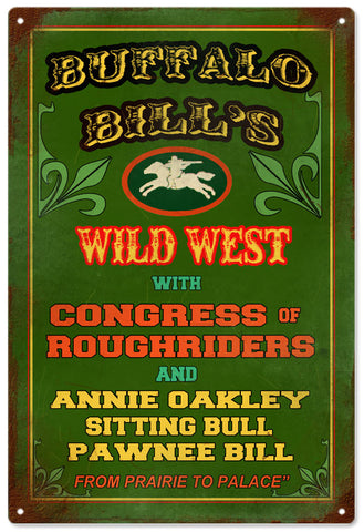Buffalo Bill Sign 12x18