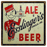 Vintage Esslingers Ale Beer Sign 12x12