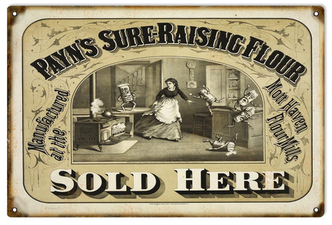 Vintage Payns Flour Sign