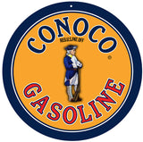Conoco Gasoline Gas Station Metal Sign