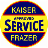 Kaiser Frazer Service Sign 14 Round