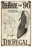 Vintage Regal Shoe Metal Sign