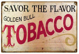 Vintage Golden Bull Tobacco Sign