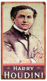 Vintage Harry Houdini Magician Sign 8x14
