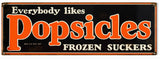 Vintage Popsicle Sign 6x18