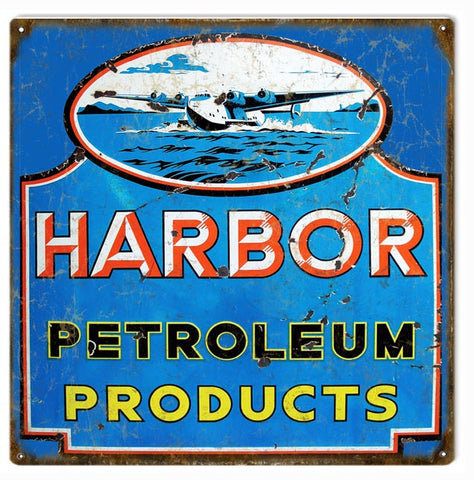 Vintage Harbor Petroleum Sign 12x12