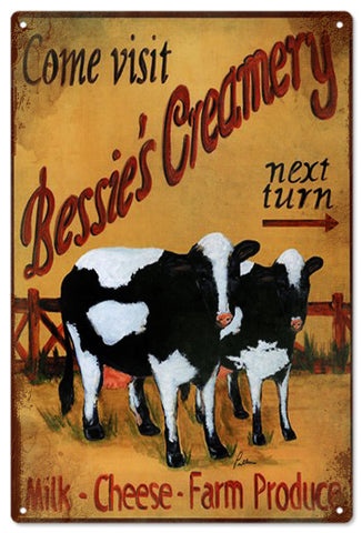 Bessies Creamery Sign