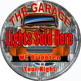The garage Lights Sold Here Sign Round 14