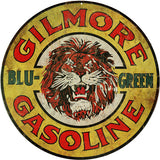 Gilmore Blu Green Gasoline Sign Round 14