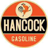 Hancock Gasoline Sign 18 Round