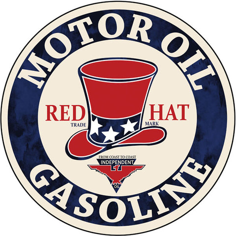 Motor oil Gasoline Sign Round 14