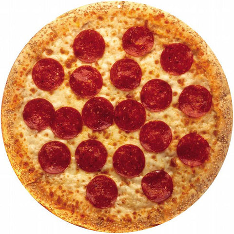 Medium Size Pepperoni And Cheese Pizza Sign Round