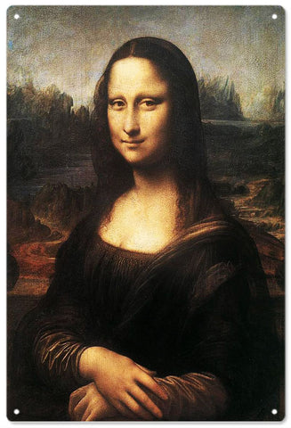 Vintage Mona Lisa Sign