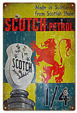Vintage Scotch Petrol Gasoline Sign