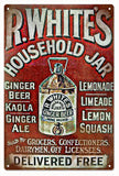 Vintage R Whites Beer Metal Sign