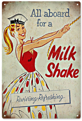 Vintage Milk Shake Sign