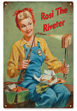 Vintage Rosi The Riveter Sign