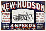 Vintage New Hudson Bicycle Sign