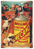 Vintage Mecano Liquid Metal Sign