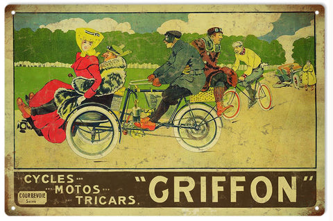 Vintage Griffon Bicycle Sign