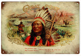 Vintage Great Chiefs Cigar Sign