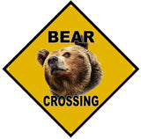 Bear Crossing Sign 12x12