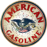 Vintage American Gasoline Metal Sign