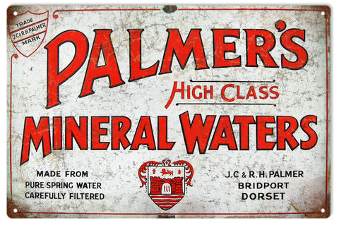Vintage Mineral Water Sign