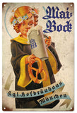 Vintage Hofbrauhaus Beer Metal Sign