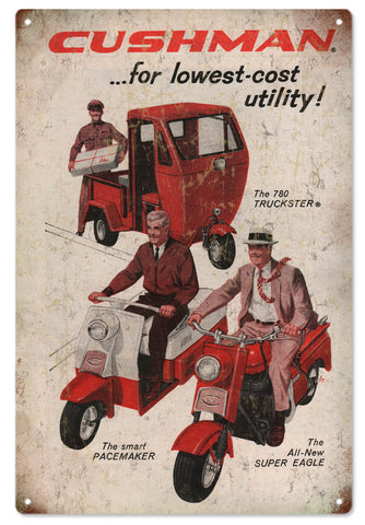 Vintage Cushmans Vehicle Sign