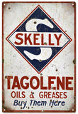 Vintage Tagolene Gasoline Sign