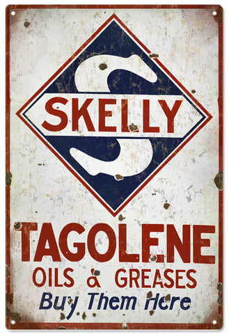 Vintage Tagolene Gasoline Sign