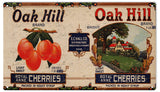 Vintage Oak Hill Cherries Sign