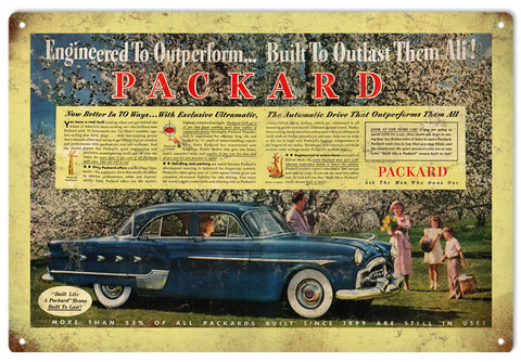 Vintage Packard Automobile Sign