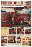 Vintage DeSoto Dealer Automobile Metal Sign