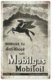 Vintage Mobilgas Gas Station Metal Sign