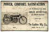 Vintage Emblem Motorcycle Sign