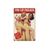 Pinup Parade Magazine Sign Metal Sign Wall Decor 12 x 18